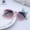 Green Polka-Dot Bow Kids' Sunglasses
