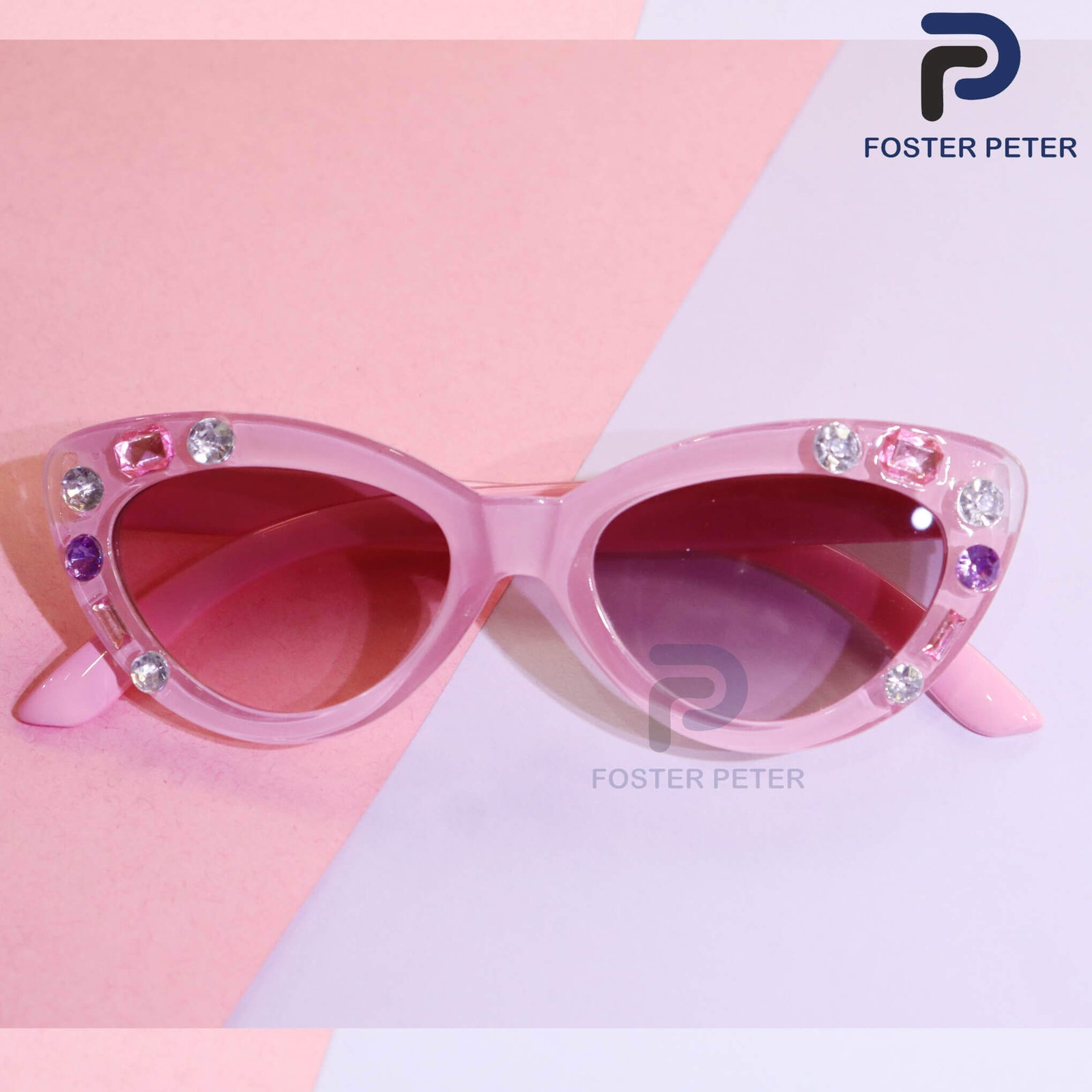 Kids' Jewel-Studded Cat-Eye Sunglasses