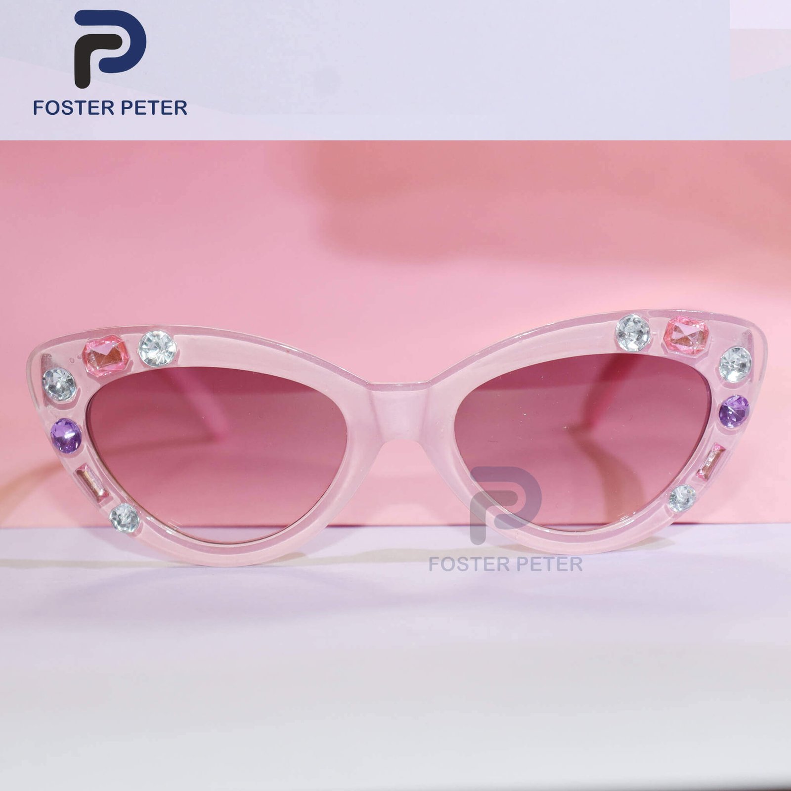 Kids' Jewel-Studded Cat-Eye Sunglasses - Image 4