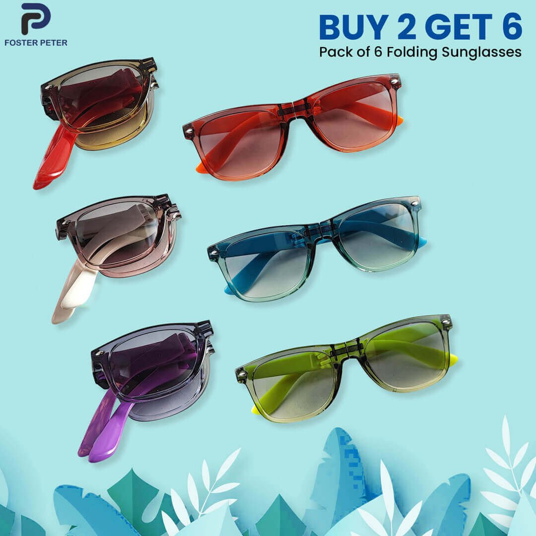 Stay fashionable with your baby with this must-have 6-piece sunglasses set!